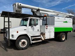 2003 FREIGHTLINER FL80 FORESTRY BUCKET TRUCK W/ ALTEC LRV55