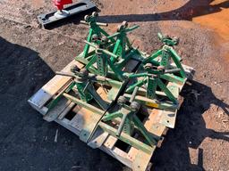 GREENLEEE LINE PULLER W/ 7 STANDS AND PALLET OF ROPE