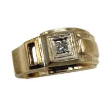 Vintage 14K Gold and Diamond Ring