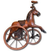 Antique Victorian Era Horse Tricycle
