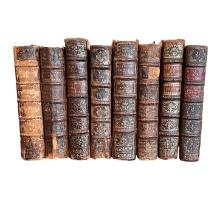 Set of 8 Antique French History Books from the 1800's