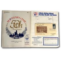 1983 All Star Game 50th Anniv. Comiskey Park Program with Ticket Stub and First Day Issue Stamp