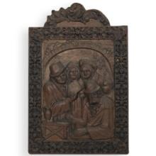 Large 19th C. French Copper Figural Relief