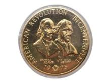 1973 American Revolution Bicentennial Adams & Henry Coin