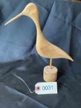 Carved Wooden Shore Bird