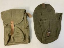 USSR SOVIET ARMY CANVAS AMMUNITION POUCHES PPSH AND AK47
