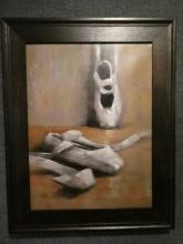 Pilot Study of Pointe Shoes Oil Painting