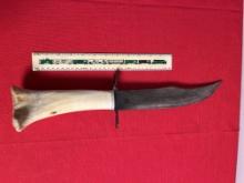 Custom Elk Bone Knife