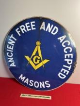 Free Masons Porcelain Sign