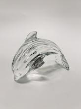 Glass Dolphin Waterford Stamped