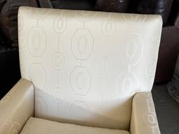 TCS Designs Upholstered In Kravet Couture Silk Fabric Side Chairs