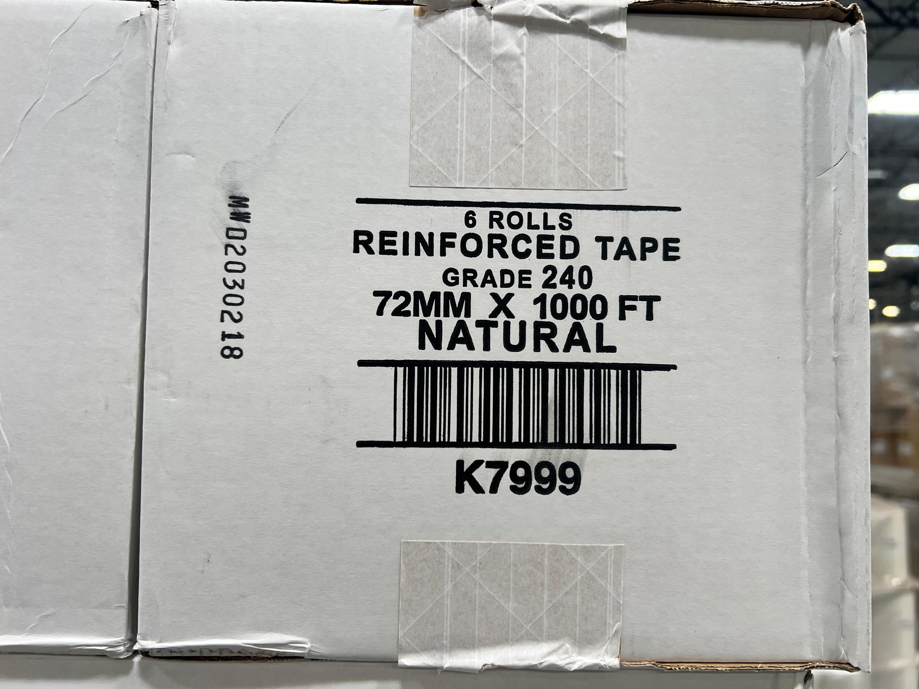Reinforced Tape Grade 240 1000' Natural