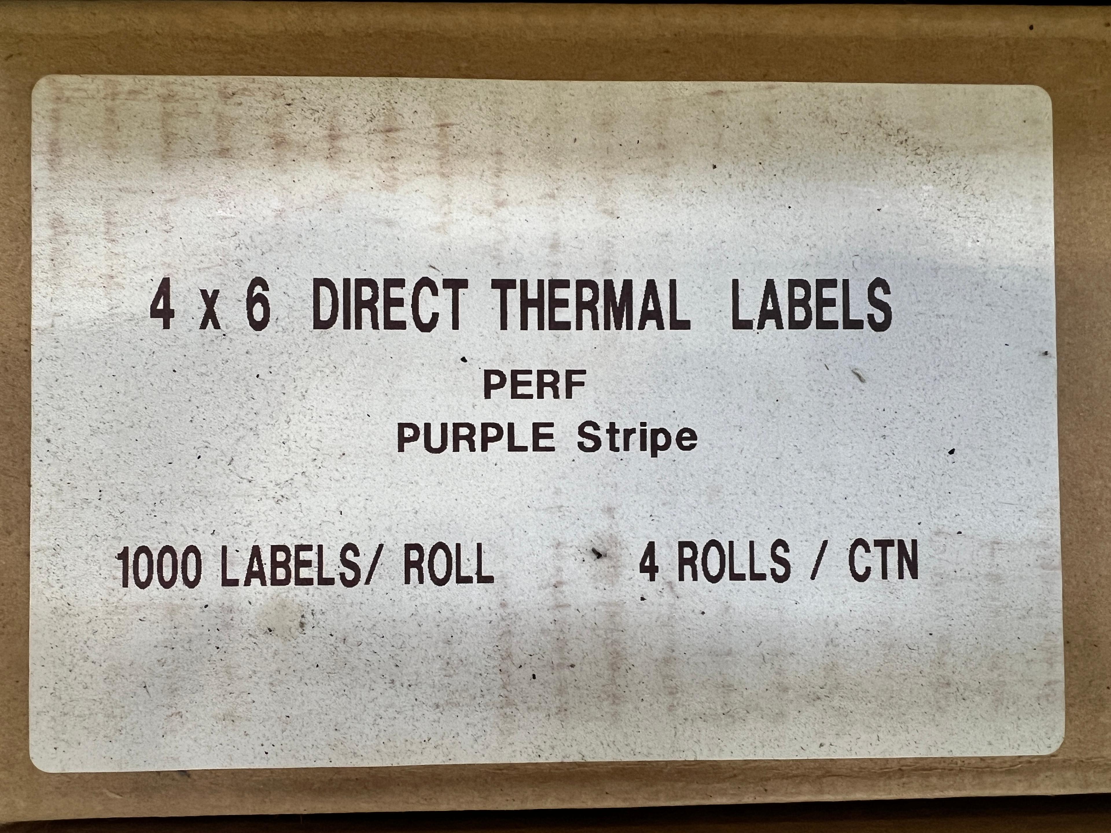 Thermal Label 4" X 6"