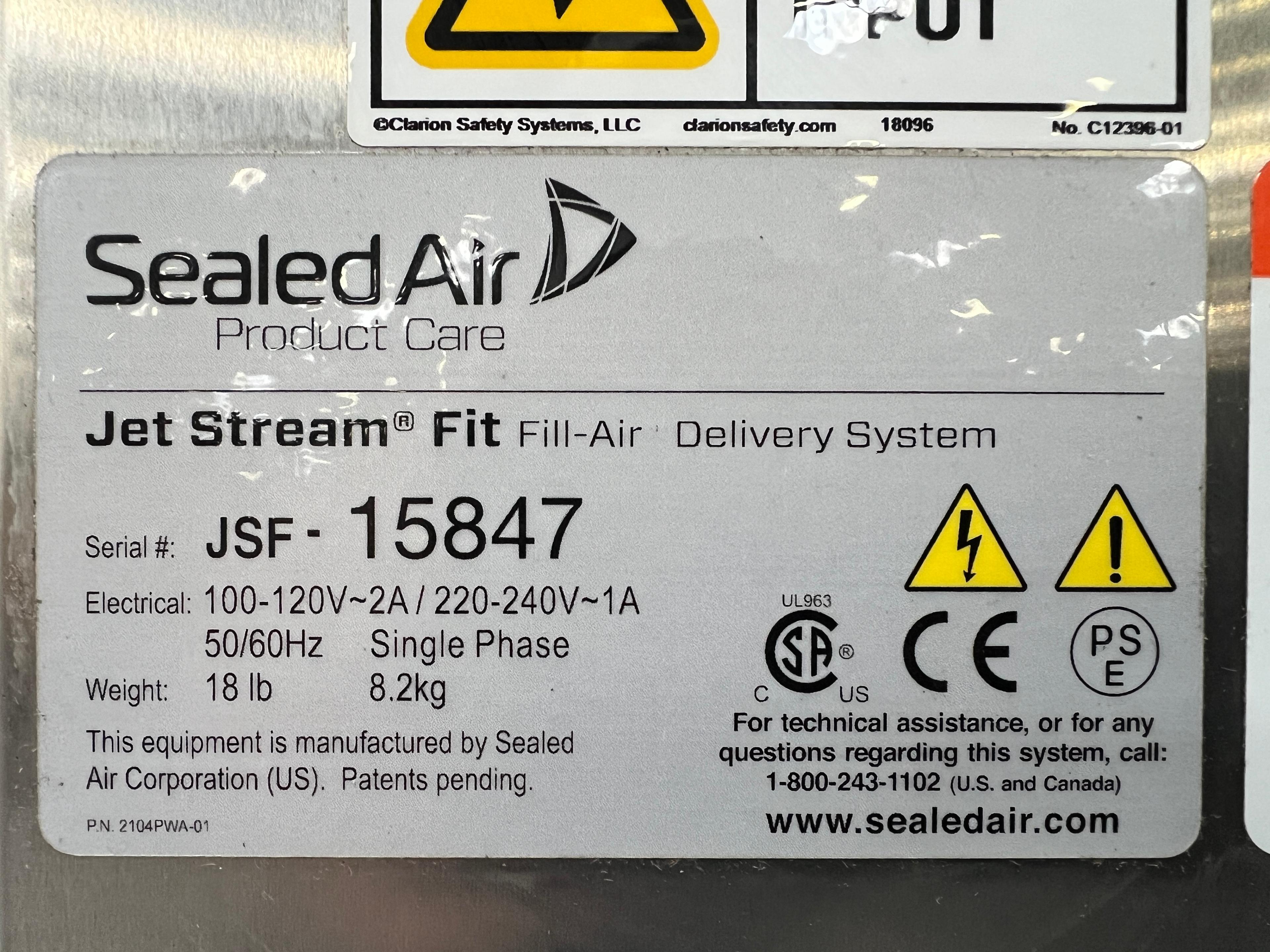 Sealed Air Jet Stream Delivery System Jsf-15847