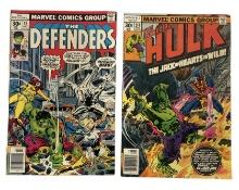 Rare Vintage Marvelâ€™s Hulk and The Defenders Comic Books