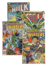 Lot of 4 | Rare Vintage Marvelâ€™s Hulk and The Invaders Comic Books