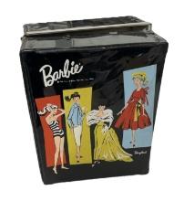 1961 Black Vinyl Ponytail Barbie Doll Case | WITHOUT Barbie