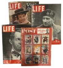 Lot of 4 | Life and Saturday Evening Post Magazines