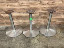 (3) Count Metal Table Bases