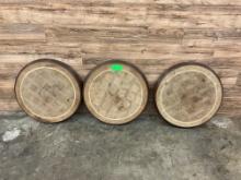 (3) Count Round Bar Tops