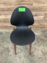 (9) Count Black Plastic Chairs