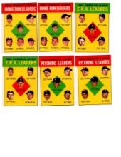 1962 Topps American League Leader cards