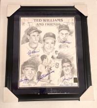 Signed Ted Williamd And Friends Framed Print