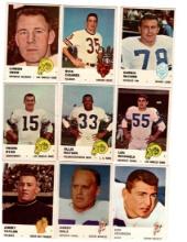 1961-62 Fleer Football, Various Teams.