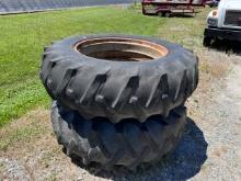 Dual wheel John Deere 4430 Tractor tires 18.4-38