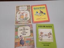 Vintage Childrenâ€™s Reading Books: Curios George, Cat & the Fiddler, More