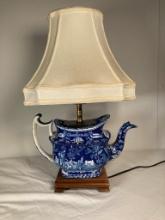 18th Century Antique Staffordshire Teapot Lamp