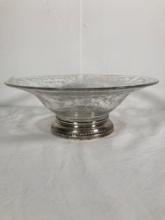 Cambridge Sterling and Glass Centerpice Bowl