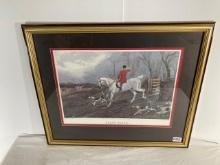 E.G. Hester Hunting Equestrian Framed Print