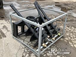 (South Beloit, IL) 2023 Greatbear Skid Steer Auger With Three Bits (New/Unused) NOTE: This unit is b
