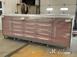 (South Beloit, IL) 2023 Steelman 10ft Work Bench With 15 Drawers & 2 Cabinets NOTE: This unit is bei