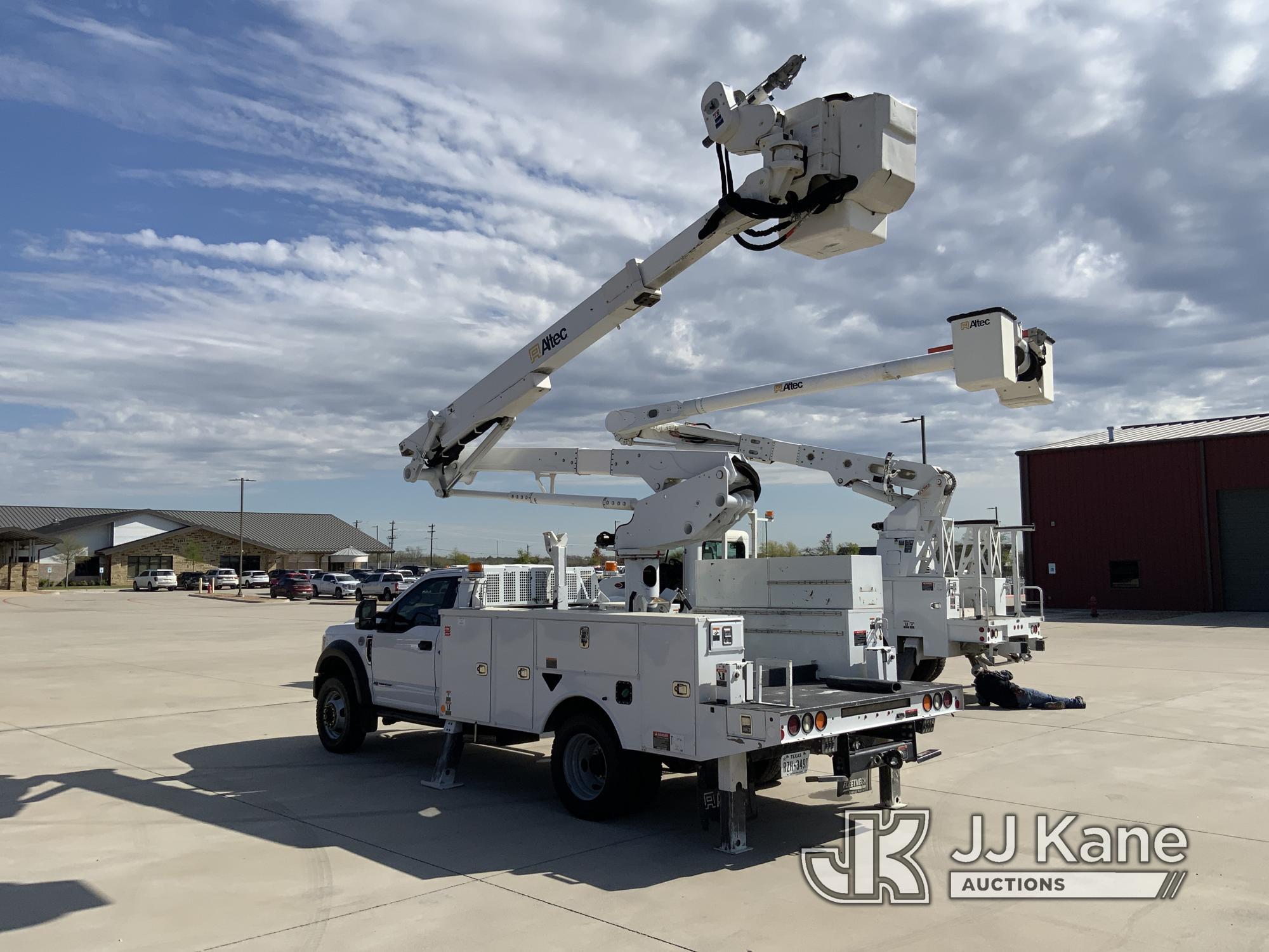 (Van Alstyne, TX) Altec AT48M, Articulating & Telescopic Material Handling Bucket Truck center mount