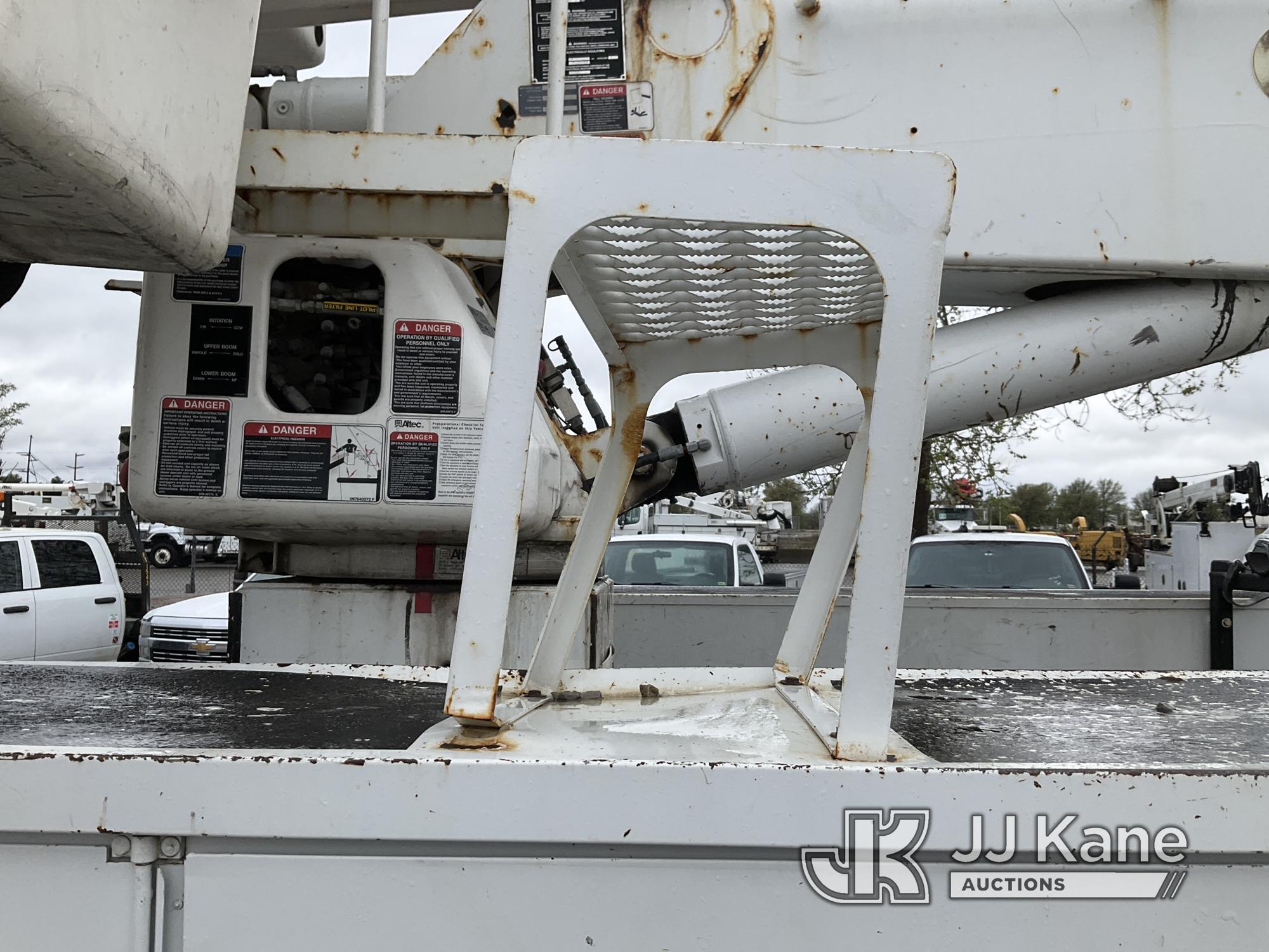 (Kansas City, MO) Altec AA755, Material Handling Bucket Truck rear mounted on 2014 Freightliner M2 1