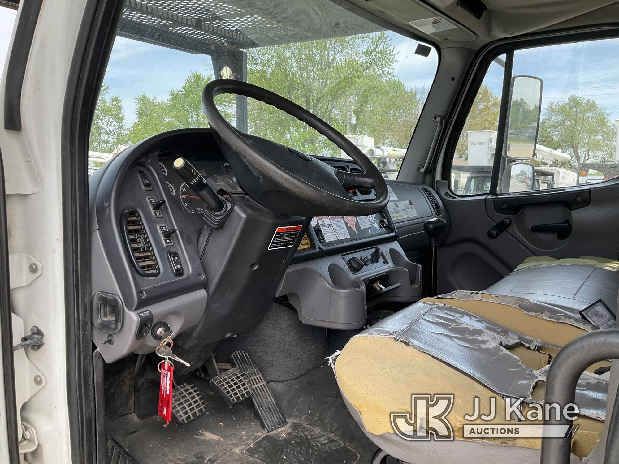 (Hawk Point, MO) Altec LRV55, Over-Center Bucket Truck mounted behind cab on 2011 Freightliner M2 10