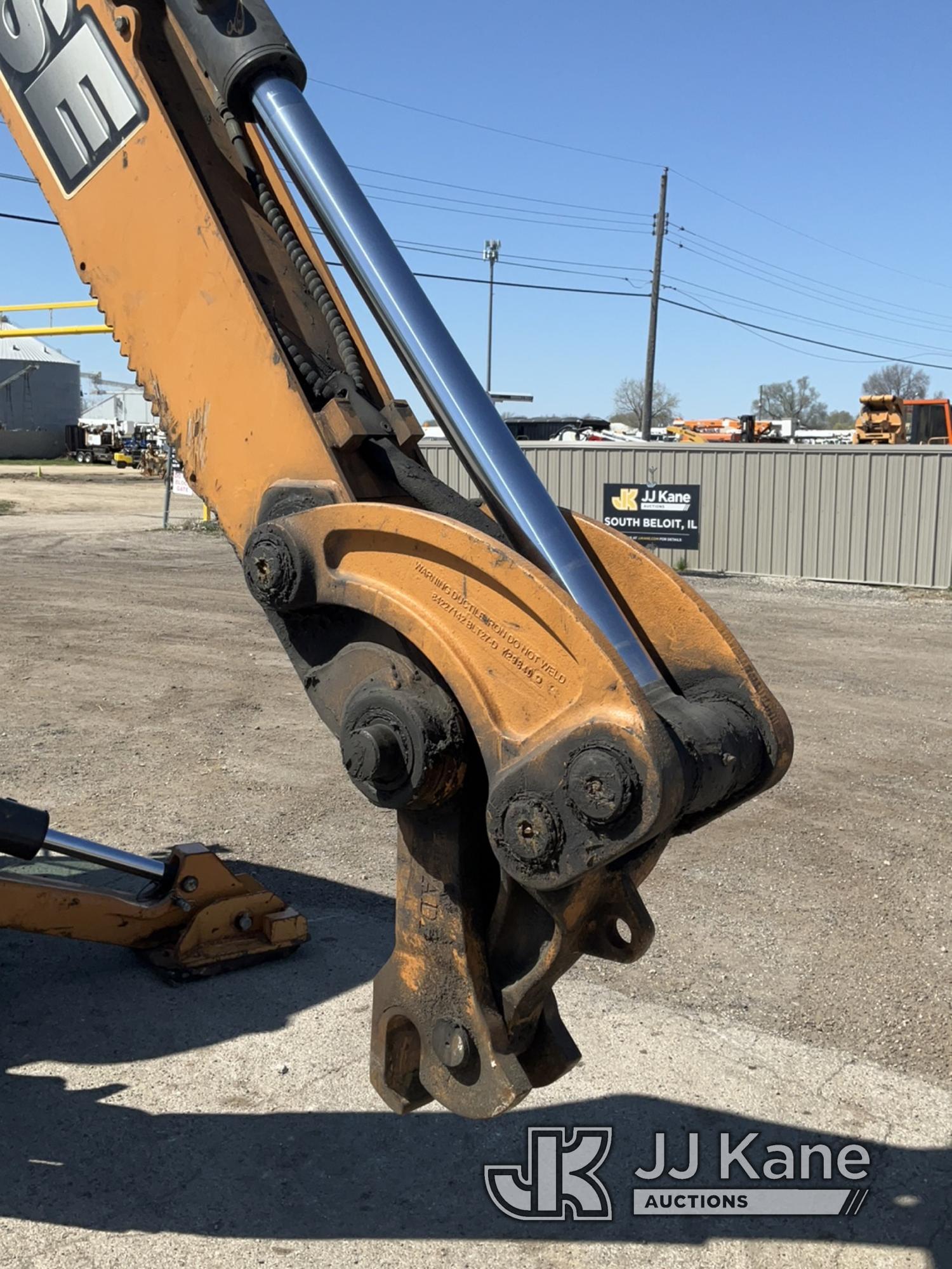 (South Beloit, IL) 2014 Case 580 Tractor Loader Backhoe Runs & Operates) (Rough Idle-Condition Unkno