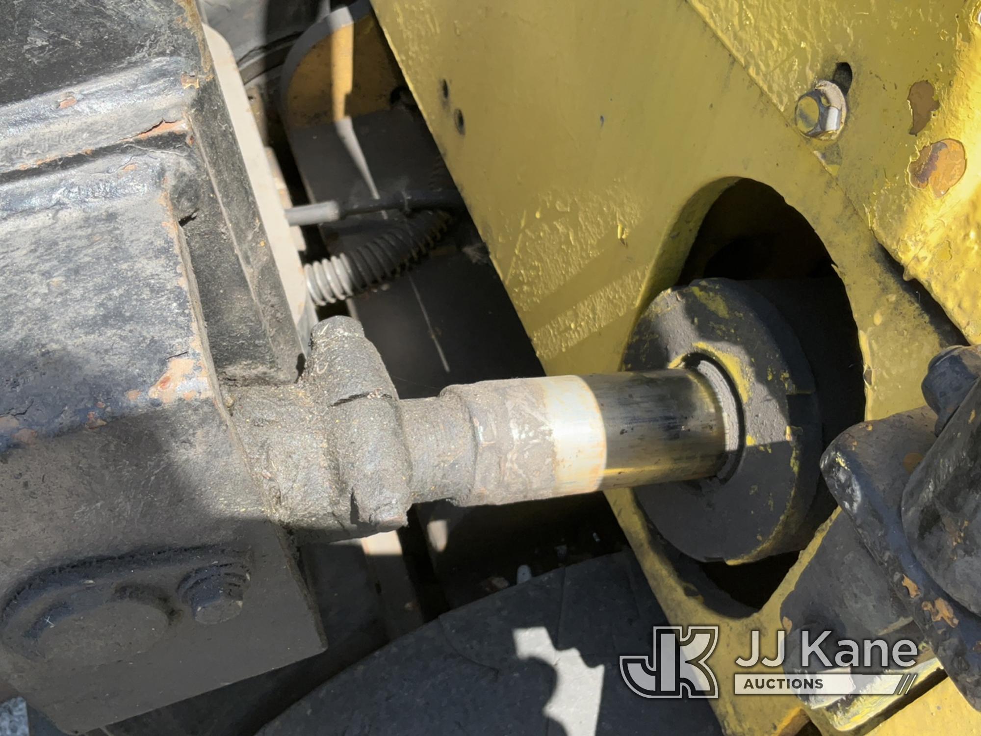 (South Beloit, IL) Cat T120C Solid Tired Forklift Runs, Moves, Rust Damage, Paint Damage, LP Tank No