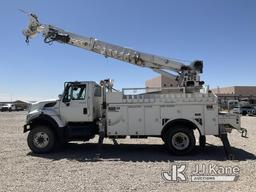 (El Paso, TX) Altec DM47-TR, Digger Derrick rear mounted on 2009 International 7400 4x4 Utility Truc
