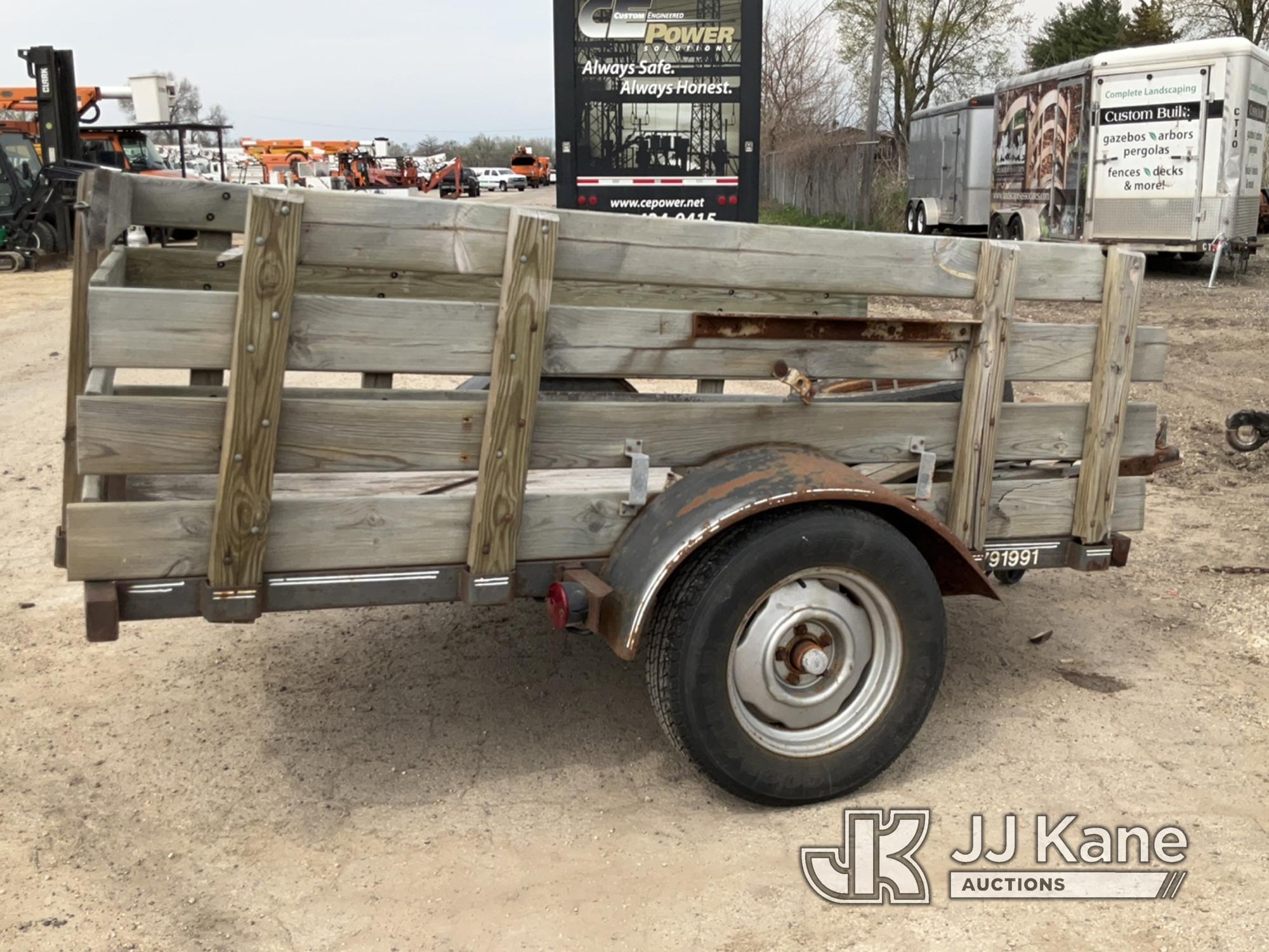 (South Beloit, IL) 1991 Homemade S/A Tagalong Utility Trailer No Title