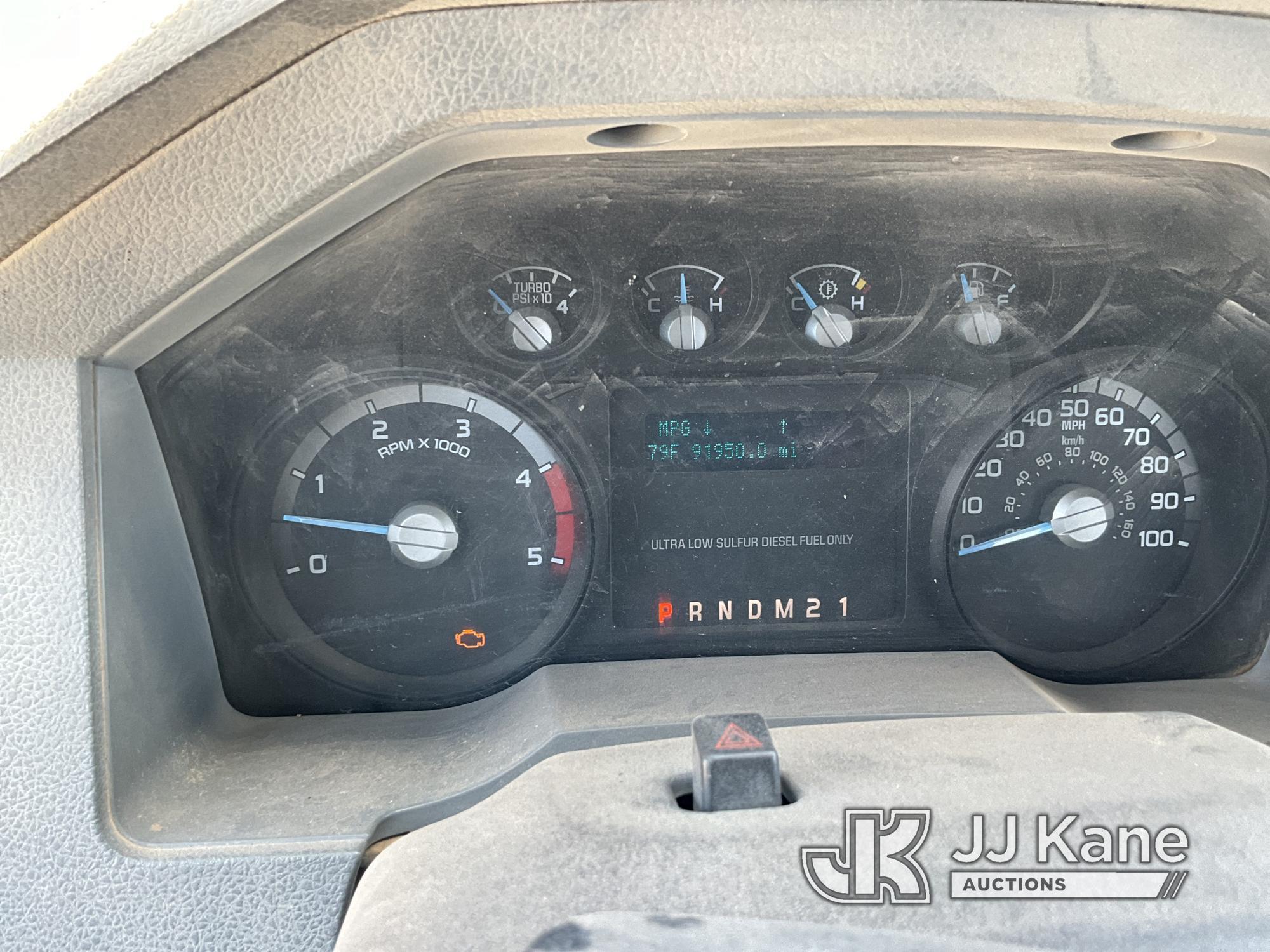(El Paso, TX) 2015 Ford F550 4x4 Extended-Cab & Chassis Runs and Moves, Check Engine Light On, Engin
