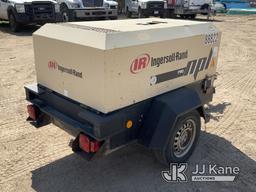 (Shakopee, MN) 2002 Ingersoll Rand P90 Portable Air Compressor, Trailer mounted No Title) (Blowing O
