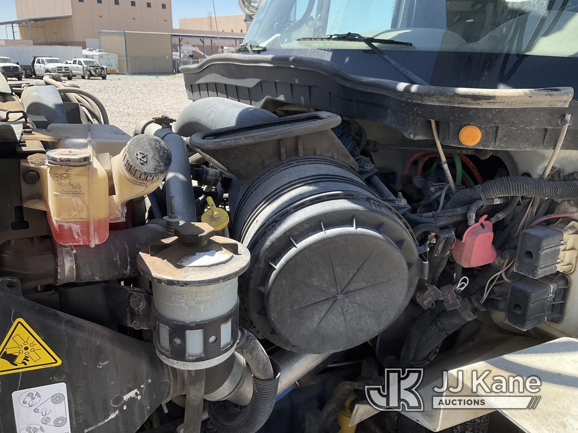 (El Paso, TX) Altec DM47-TR, Digger Derrick rear mounted on 2009 International 7400 4x4 Utility Truc