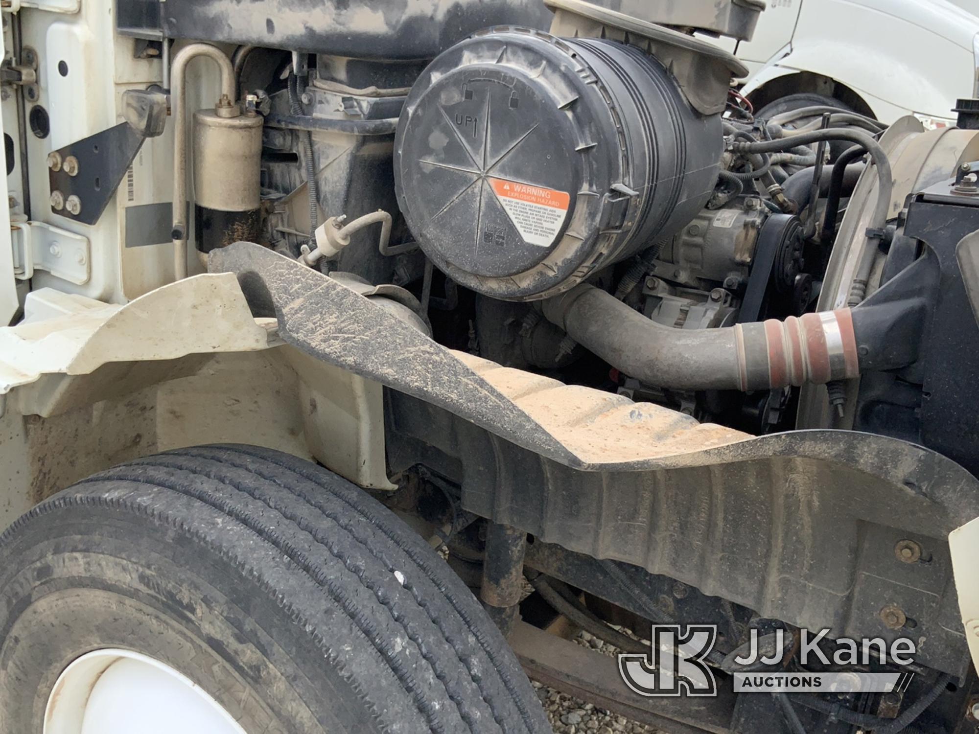 (Tipton, MO) Altec DM47-TR, Digger Derrick rear mounted on 2008 International 4300 Utility Truck Run