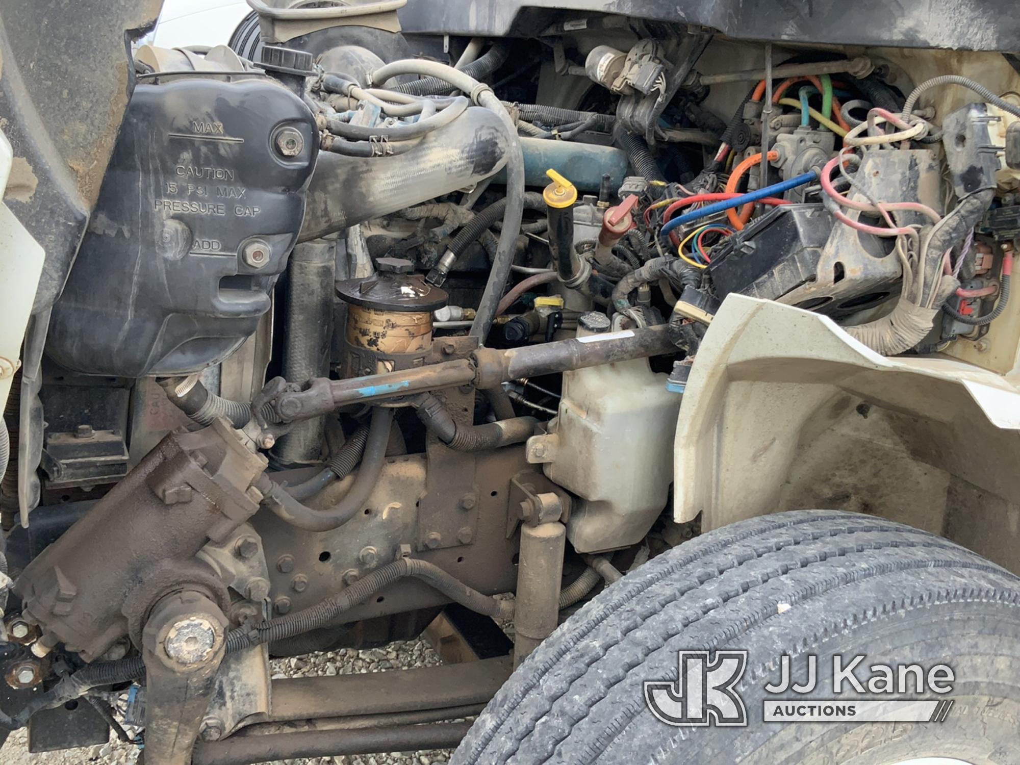 (Tipton, MO) Altec DM47-TR, Digger Derrick rear mounted on 2008 International 4300 Utility Truck Run