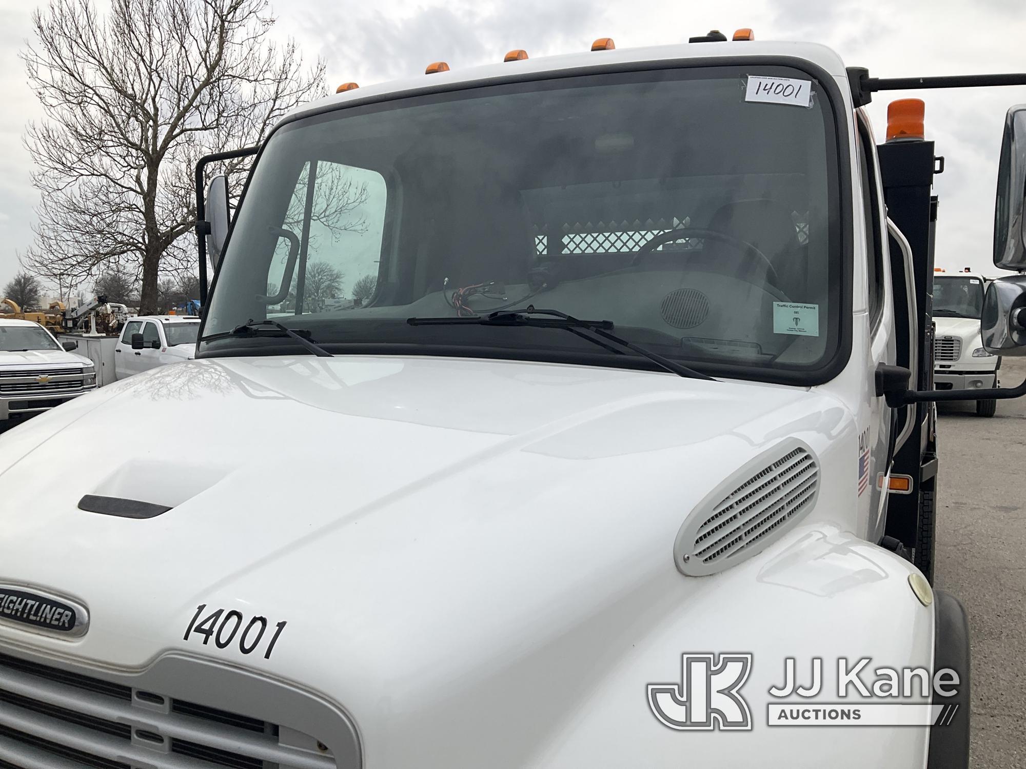 (Kansas City, MO) 2017 Freightliner M2 106 Flatbed Reel Truck Runs & Moves