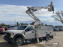 (Wakeeney, KS) Altec AT41M, Articulating & Telescopic Material Handling Bucket Truck mounted behind