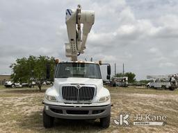 (Weslaco, TX) Altec AM55, Over-Center Material Handling Bucket Truck rear mounted on 2013 Internatio